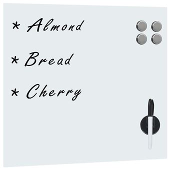 Quadro Magnético em Vidro para Parede VidaxL 50x50 cm - 1