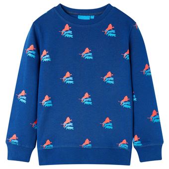 Sweatshirt para criança | vidaXL | azul-escuro 116 | 5 a 6 anos - 1