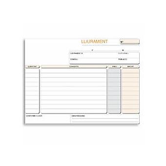 Livro De Recibos Entregas Loan T49C Duplicado Branco Cuarto 210 (A) X 150 (H) Mm - 1