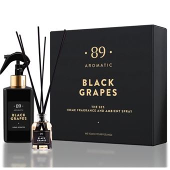 Conjunto Aromatic89 Fragrância para Casa e Spray Ambiente | Doces e Frutadas | Uvas  Pretas - 1