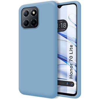 Capa Tumundosmartphone de silicone líquido ultramacio para Honor 70 Lite 5G em azul - 1