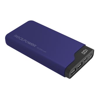 Power Bank RealPower PB-15000C Navy Blue | 15000 mAh | Azul - 1