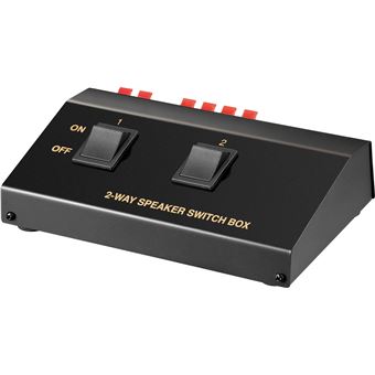 Comutador de Áudio Goobay 60928 | Preto - 1