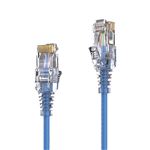 cabo de rede PureLink MC1504-010 Câble réseau CAT6 UTP (10/100/1000 Mbit/s), extra-mince avec 2x prise RJ45, câble de raccordement pour commutateur, modem, routeur, panneaux de brassage, panneaux de brassage, Lot de 10, 1,00m, bleu 1 m Azul