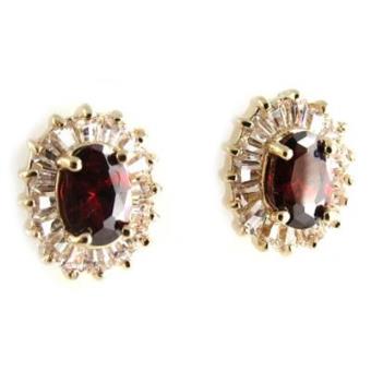 Les Trésors De Lily - Ouro brincos folheados "Sissi"granada - 1