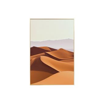 Quadro Impresso e Emoldurado OZAIA DESERTO | 60 x 90 x 2,5 cm | Laranja - 1