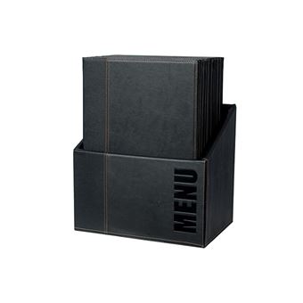 Capa para encadernação Securit MC-BOX-TRA4-BL A4 Metal, PU couro Preto 20 peça(s) - 1