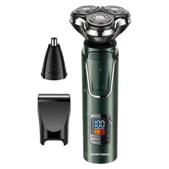 Kit de Cuidados Homem SPORTSMAN SM555 | Cabeça 360° Visor IPX7 90min | Verde - 1