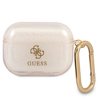 Capa Original Brilhante Guess Airpods Pro Dourado - 1