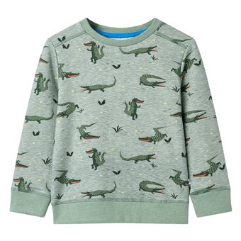 Sweatshirt para Criança vidaXL | Cor Caqui-Claro Mesclado | 9 - 10 Anos - 1