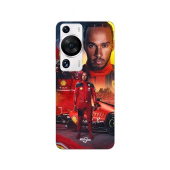 Capa Maniacase para Huawei P60 Pro | Lewis Hamilton Scuderia Ferrari F1 Oficial - 1