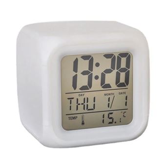 Despertador Digital LKC F4 com Indicador de Temperatura e Luz Noturna - 1