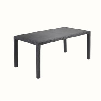 Mesa de Jardim IPAE PROGARDEN Joker | 138x78x72cm | Antracite - 1