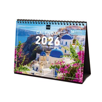 Calendário de Secretária 2026 Finocam | 21x15cm | Charming - 1