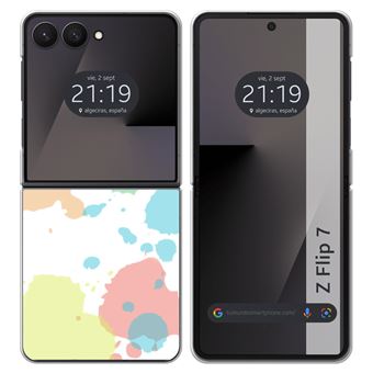 Capa Tumundosmartphone de Silicone para Samsung Galaxy Z Flip 7 5G com Estampa em Aquarela 5 desenhos - 1