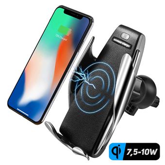 Suporte Móvel para Carro Avizar Qi Charger 7.5W 10W com Auto-Ajuste - Preto - 1