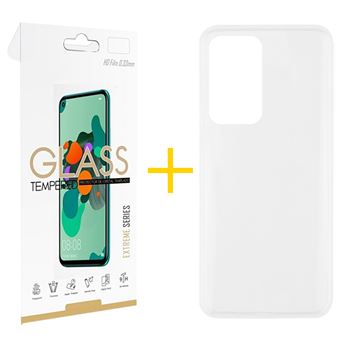 Pack 1 x Película de Vidro Temperado 2.5D + Capa skyhe  Xiaomi 12 Lite Silicone Liso - Transparente Clear - 1
