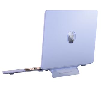Capa Luckybutterfly para Macbook Air13 A1369 A1466 | Textura fosca com suporte | Azul - 1