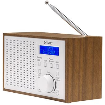 Rádio Denver DAB-46WHITE | Castanho, Branco - 1