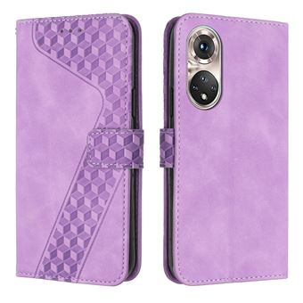 Capa FOXDOCK para Huawei P50 Pro com Fecho Magnético | Resistente a Impactos e Quedas | Compartimentos para Cartões | Roxo - 1