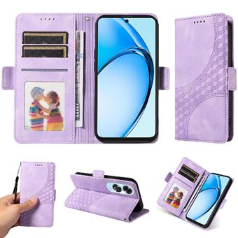 Capa FLOODKING para OPPO A60 4G | Design Acolchoado | Couro PU Premium | Roxo - 1
