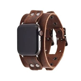 Bracelete Orysin em Pele para Apple Watch Series 9 41mm | Castanho - 1