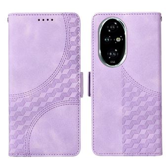 Capa FLOODKING para Honor 200 Pro | Design Acolchoado | Couro PU Premium | Roxo - 1