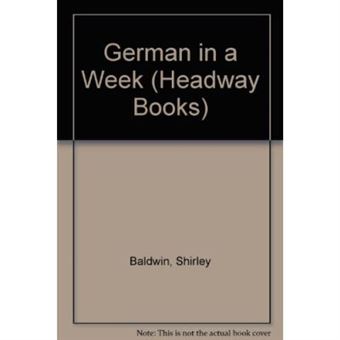 German In A Week BOOK - [Version Originale] - 1