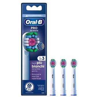 Cabeça de Escova de Dentes Oral-B Pro 3D White | Branco - 1