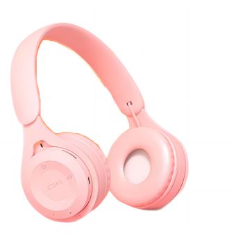 Auscultadores Gaming SZSMART Y08 | Bluetooth | 3.5mm | Rosa - 1