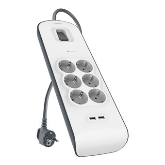 Estabilizador de Corrente Belkin BSV604VF2M-V2 | Cinzento, Branco - 1