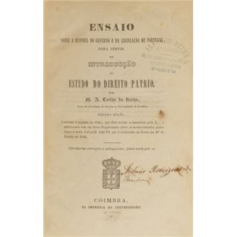 Ensaio sobre a historia do governo e da legislação em portugal, - 1