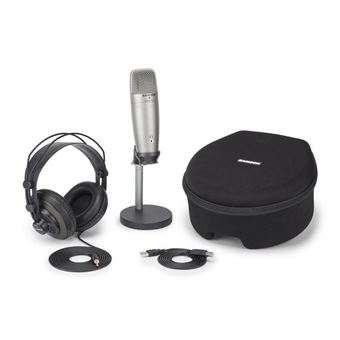 Microfone Samson C01U Pro Podcasting Pack | Prateado - 1