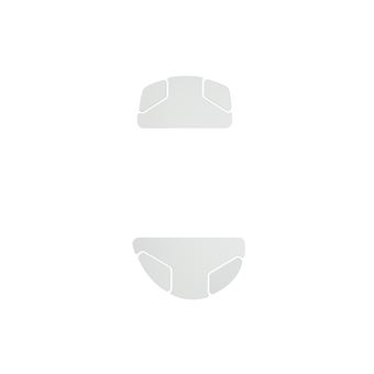 Tapete de Rato Glorious PC Gaming Race G-Skates | Branco - 1