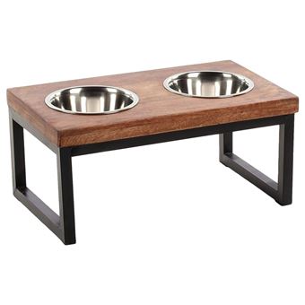 Conjunto comedouro animais de estimação FLAMINGO Tommy com suporte 2x800ml - 1