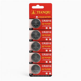 5 x Pilhas Lítio 3V Tianqiu CR2016 Silver - 1