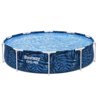 Piscina Tubular Bestway 56985 | Redonda | 4062 L | 66x305x305 cm - 1