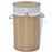 Cesto Redondo vidaXL para Roupa Suja Bambu Natural_0