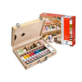 Conunto de Tinta Acrílica Talens 22840513 Van Gogh | 10 Tubos de 40 ml + Caixa com Acessórios - 1