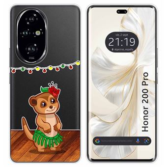 Capa de silicone TUMUNDOSMARTPHONE transparente para Honor 200 Pro 5G | Design Meerkat - 1