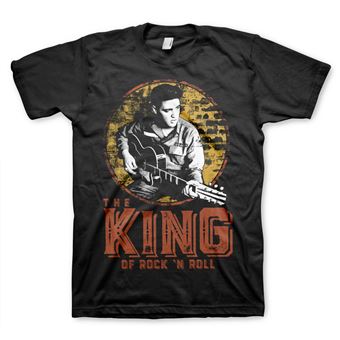 T-shirt Elvis Presley - The King Of Rock 'n Roll | Preto | XXL - 1