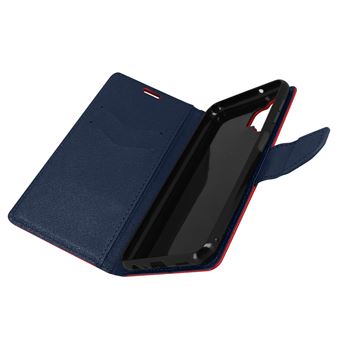 Capa Fólio Avizar Para Samsung Galaxy A13 Revestimento Tecido De Ganga Mercury Vermelho - 1