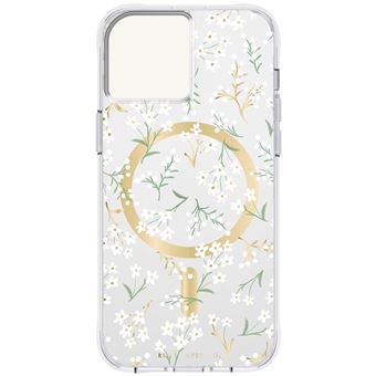 Capa MagSafe Case Mate para iPhone 15 Plus Garden Party Rifle Paper Co Branco - 1