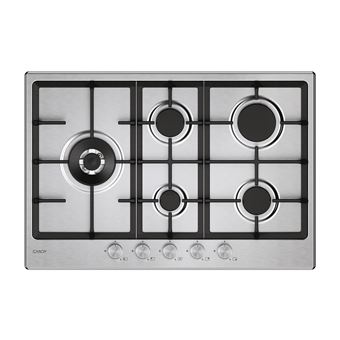 Placa a Gás Candy CHG7WL4WTX | 74.5 cm | 5 Zonas | Aço inoxidável - 1