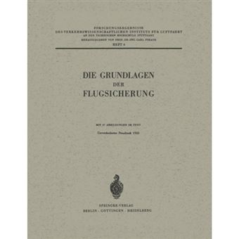Die Grundlagen Der Flugsicherung - Paperback / softback - 1932 - 1