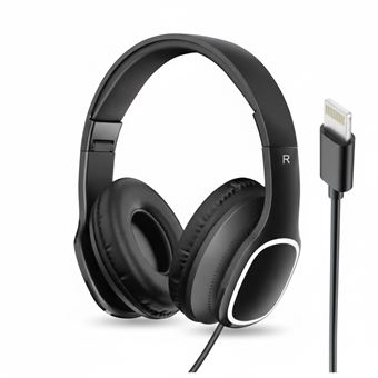 Auscultadores com Fio Lightning Gandy A-623.L | Preto - 1