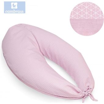 Almofada de Amamentação Cambrass | Luna 80X185X16 cm Lua Rosa | Rosa - 1
