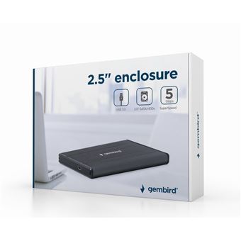 Caixa de Disco Rígido Gembird EE2-U3S-3 | Preto - 1