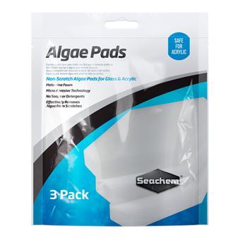 Esponja de Limpeza de Vidros SEACHEM Algae Pads para Aquário - 1