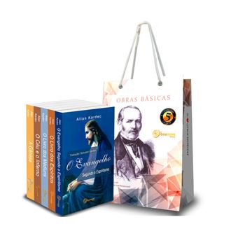 Kit 5 Obras Básicas Allan Kardec (Com Sacola) - 1